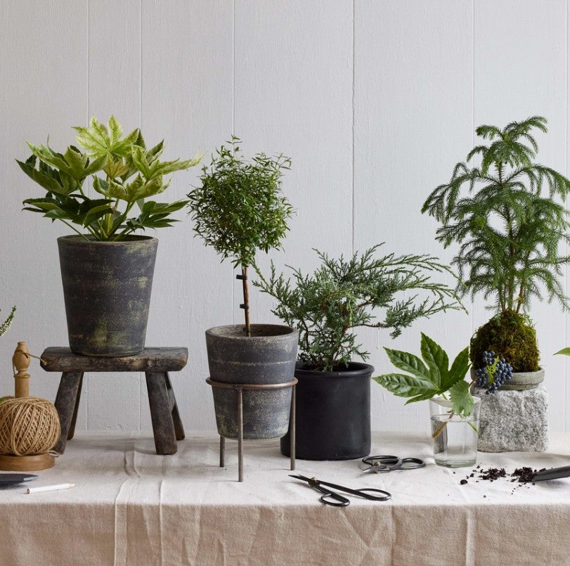 Grey Patina Planter